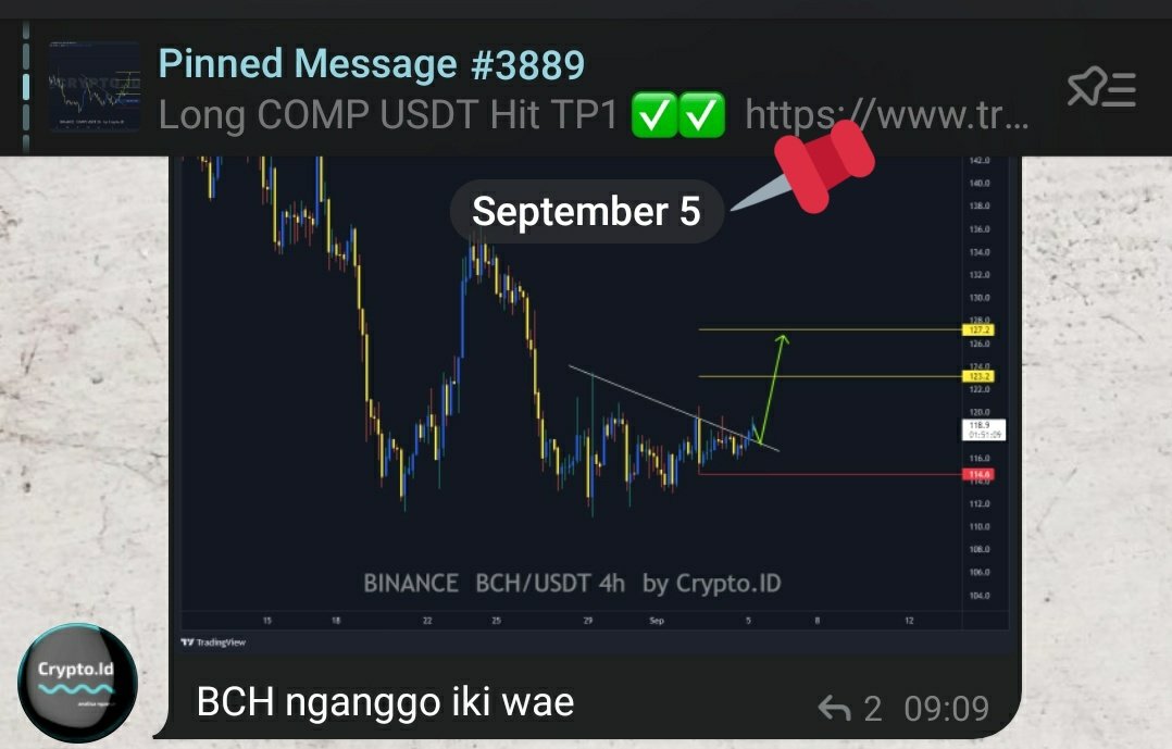Cryptoiku's tweet photo. $BCH Hit All TP
#bch #xrp #xlm #dogecoin #SHIB #IDO #kucoin #DeFi #NFTS #NFT #BTC #Bitcoin #indodax #icp #NFTGaming #playtoearn #Solana #Airdrop #DeltaFi #etc #LUNC https://t.co/UFLaDCFJ20