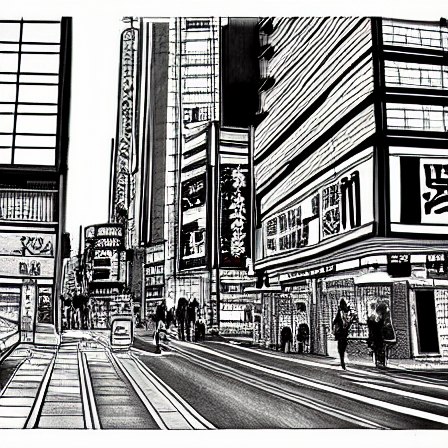 ローポリじゃなくふぉとりあるにしてみてよ～
とお願いしてみたやつ。
漫画の冒頭コマのワンカット(の下絵)に使えそうな感じ? 