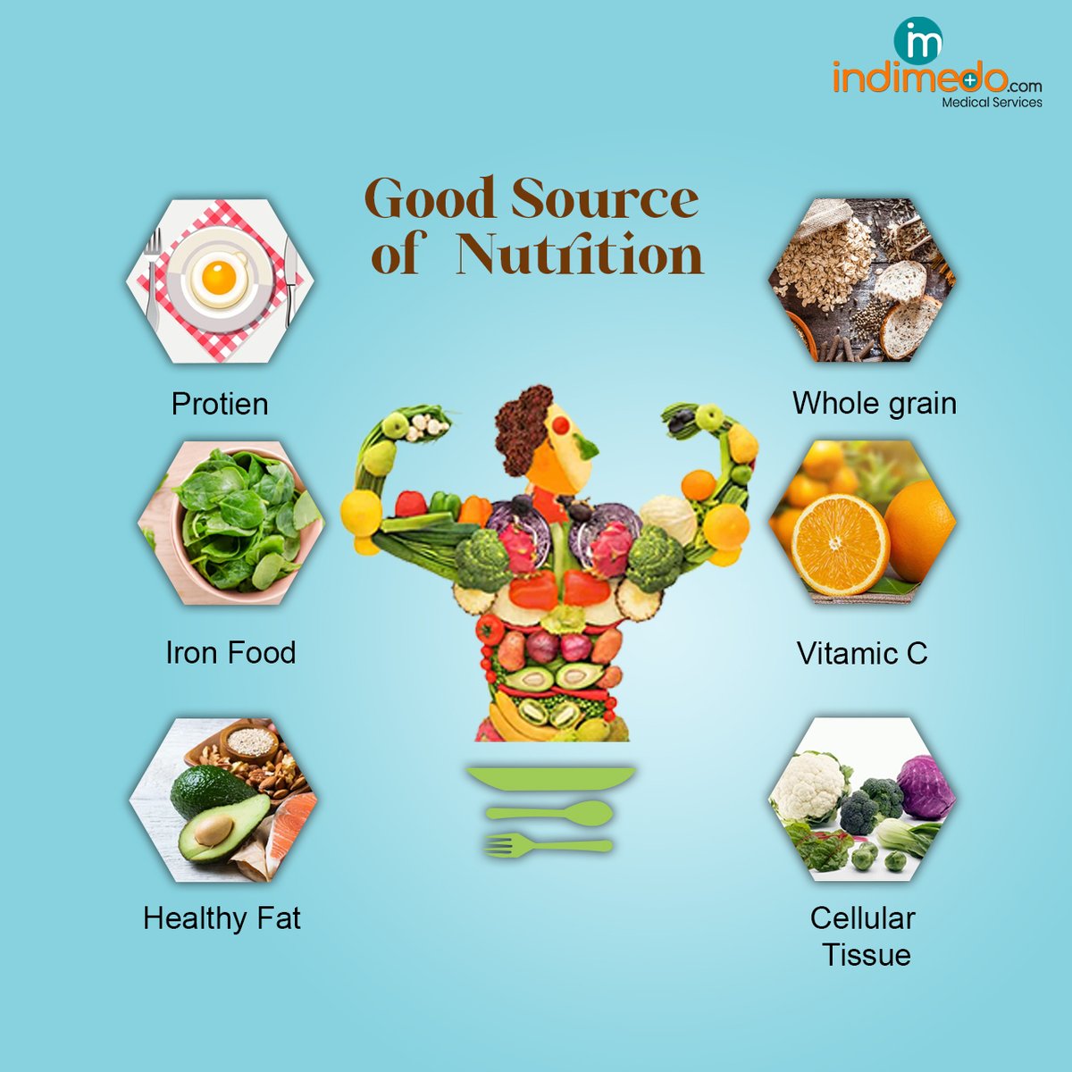 Indimedodotcom's tweet photo. Don't focus on how much you eat. Focus on what you eat.
#protein #nutrition #goodsource #healthyfat #iron #vitaminC #cellulartissue #wholegrain #food #eat #indimedo #pharmacy #IndimedoPharmacy https://t.co/3Ocsra2ggf