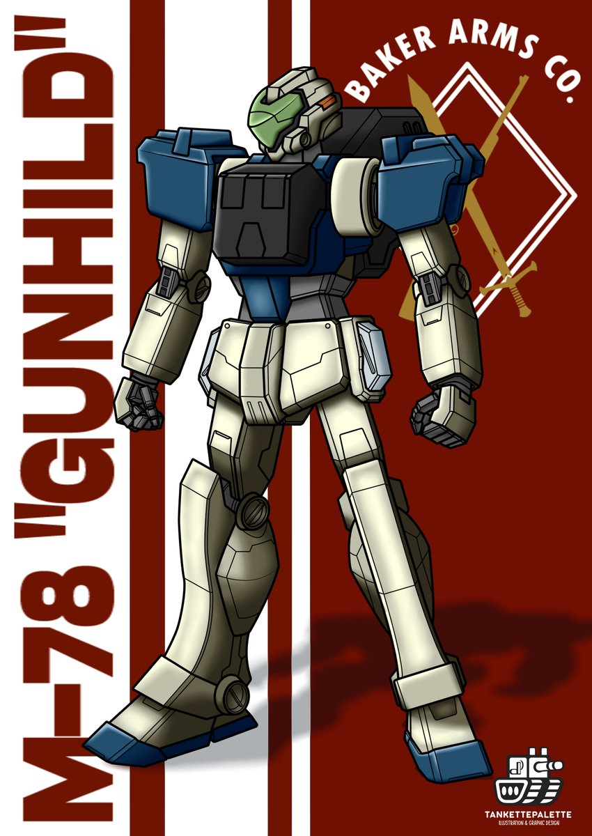 TankettePalette's tweet photo. Practice art of a mass-produced, medium combat mech in a DnD game set in Mage Hand Press' Dark Matter setting. The Gunhild was created by the Baker Arms Co.. Its design was inspired by knightmare frames and mobile suits.
#mecha #illustration #dunegonsanddragons #DarkMatter5e https://t.co/DwYoRsDQFw