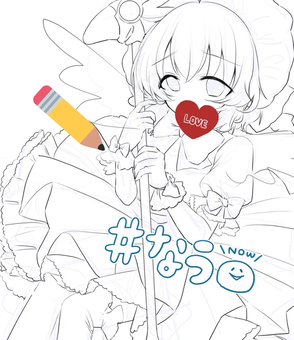 #金イラ途中報告
魔法少女っぽくなってきた!! 