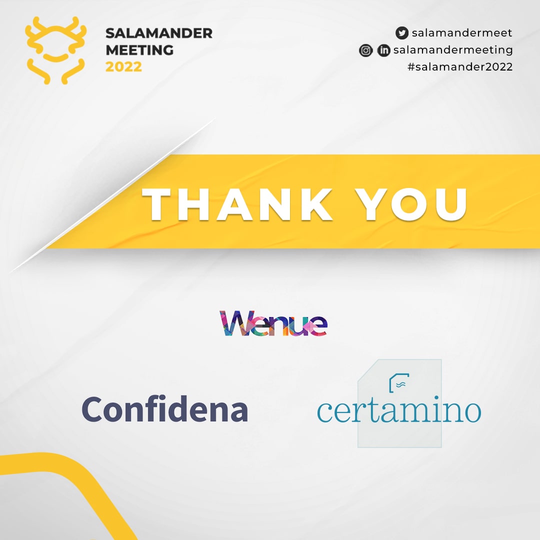 salamandermeet's tweet photo. Thank you to the SABITA team for organizing the 2022 Salamander Meeting. Also, we'd like to thank Eventrise and its team for the technical help they gave.
@Medipol_Sabita https://t.co/MJ0ObISEPB