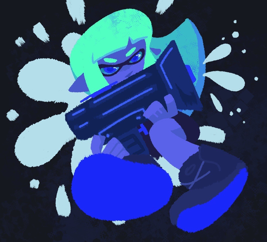 splatzparty's tweet photo. First one down with the #SplattershotJr #splatoon #splatoonart https://t.co/JuU2m5G0DU