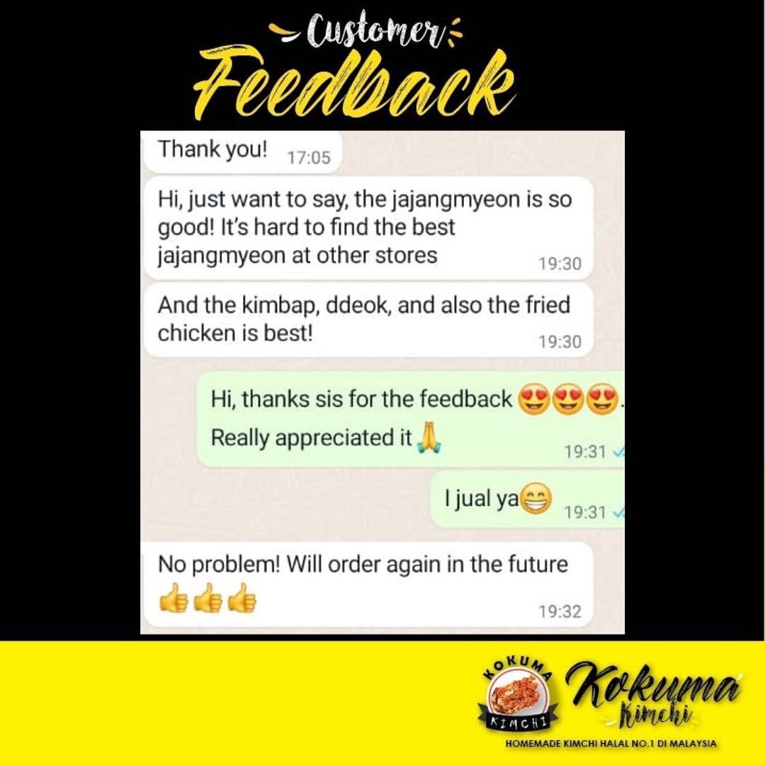 KokumaHq's tweet photo. Ni antara feedback yg order Jajangmyeon ready cook utk delivery area KL/Sgor. Utk jauh2 tak dpt nak cuba ke? Don't worry sambung baca utk Set Postage ye😊

Nak order delivery blh klik sini https://t.co/D98DpL2uiA https://t.co/GHoPwUqu9g