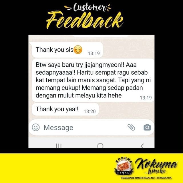 KokumaHq's tweet photo. Ni antara feedback yg order Jajangmyeon ready cook utk delivery area KL/Sgor. Utk jauh2 tak dpt nak cuba ke? Don't worry sambung baca utk Set Postage ye😊

Nak order delivery blh klik sini https://t.co/D98DpL2uiA https://t.co/GHoPwUqu9g