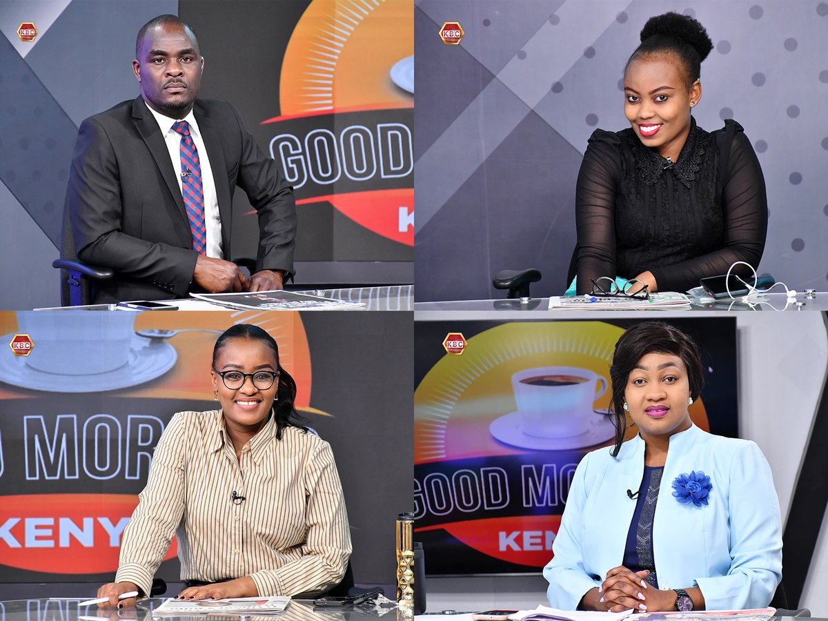 Good Morning Kenya, it's full house today. Victor Oloo, <a href="/Doreenarange/">Doreenarange</a> <a href="/JainWambui/">Jain Wambui</a> and <a href="/RayManyara/">Regina Manyara</a> bring you summary of the events during and after the Presidential Election Petition and conversations on various issues.
#ThisIsKBC ^SM