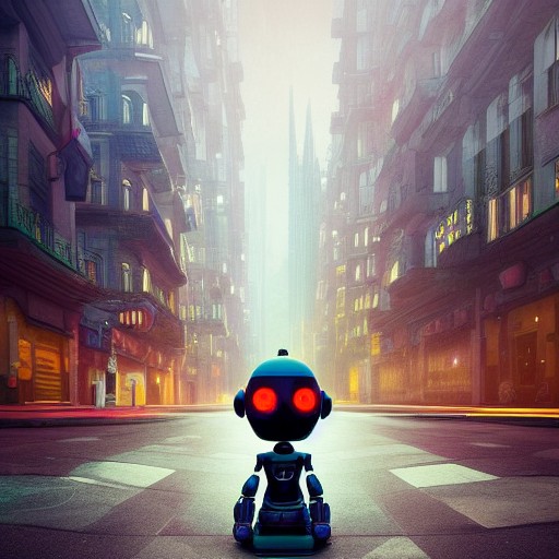 AI_introvert's tweet photo. "Lost" - made with @NightCafeStudio
https://t.co/babNFEAnYd
#aiart #nightcafe #digitalart #lost #robot #bot #bigcity #smallrobot https://t.co/8mG0qYujs4