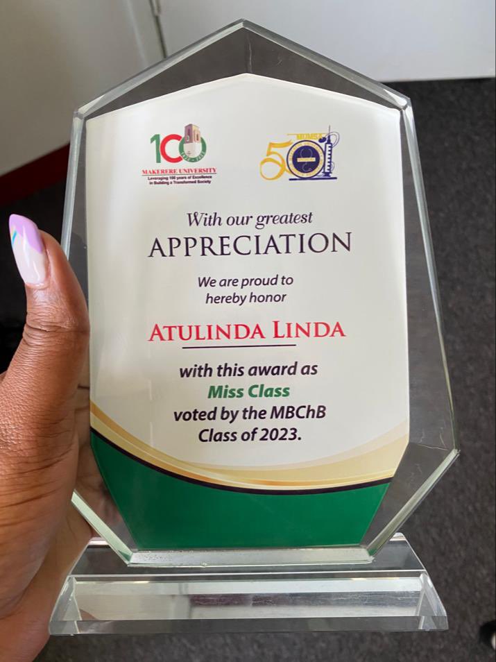 pacemafro's tweet photo. Congratulations to our very own @Linda_Atu and @namara_cathy for completing their medical school journey &amp; for standing out

They received awards as;
Linda Atulinda- Medicine Miss Class of 2023(all-round student) &amp; Best Academician-Female
Namara Catherine- Smartest Student-Female https://t.co/3D2sVXp1tE