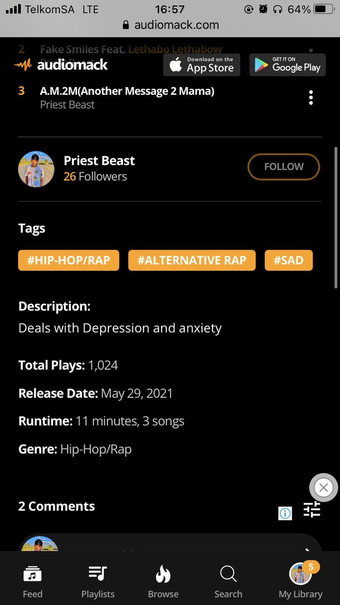PriestBeast_ZA's tweet photo. #BrokenEp is over 1kstreams and #The051PabloEp is now over 2K streams on Audiomack thank you guys for streaming and downloading God bless you and I hope we get rich
#the051pabloepnowout
#brokenepnowout
#kotsiremixloading https://t.co/I5USjmbXwy