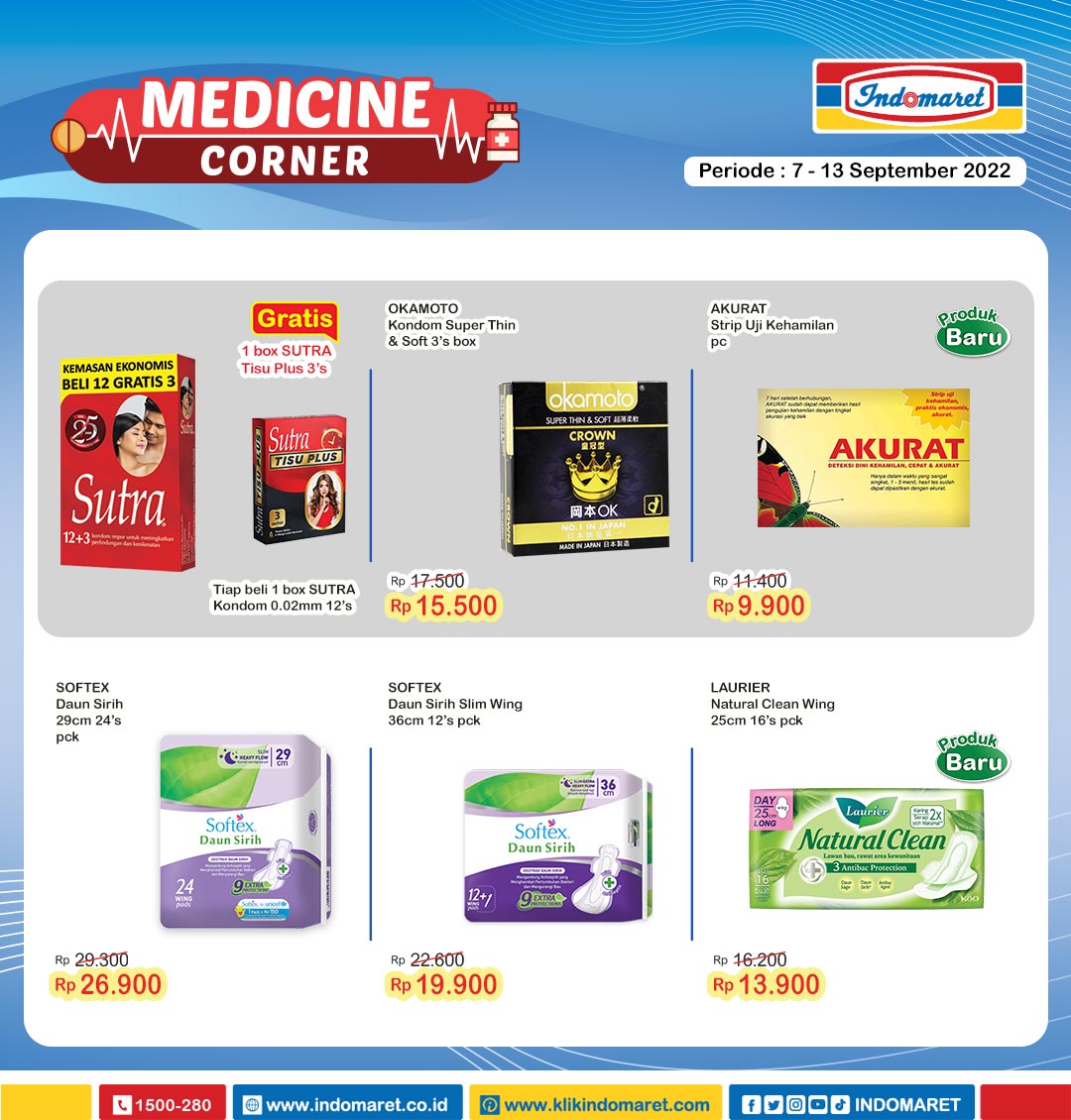 Indomaret's tweet photo. Jangan sampai stok produk kesehatan di rumahmu habis, sobat. Di Indomaret juga lagi ada produk MEDICINE CORNER yang hemat loh! Info selengkapnya di https://t.co/mlV4QD5HVk
#SuperHemat #Indomaret #PromosiIndomaret https://t.co/wWSFp6KOsn