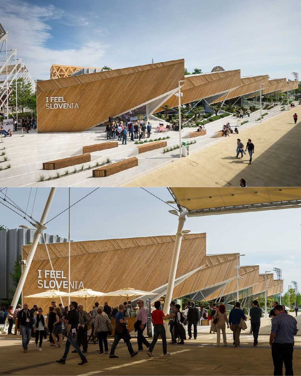 parametricarch's tweet image. Slovenian Pavilion at Milan EXPO 2015 by SoNo Architects. One of the 142 participants at the world fair Expo Milano 2015 was also Slovenia. These exhibitions vary in character and were held every 5 years in varying parts of the world.