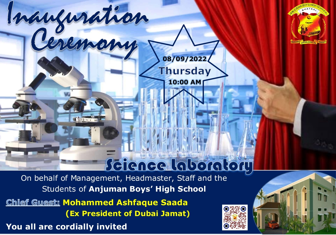ABHS_Bhatkal's tweet photo. The true laboratory is the mind, where behind illusions we uncover the laws of truth

We’re delighted to announce the grand inauguration of #ScienceLaboratory; We knows this has been a passion and experimental area for our students, and it’s exciting to share this new look.
#abhs https://t.co/bqXMtINkjf