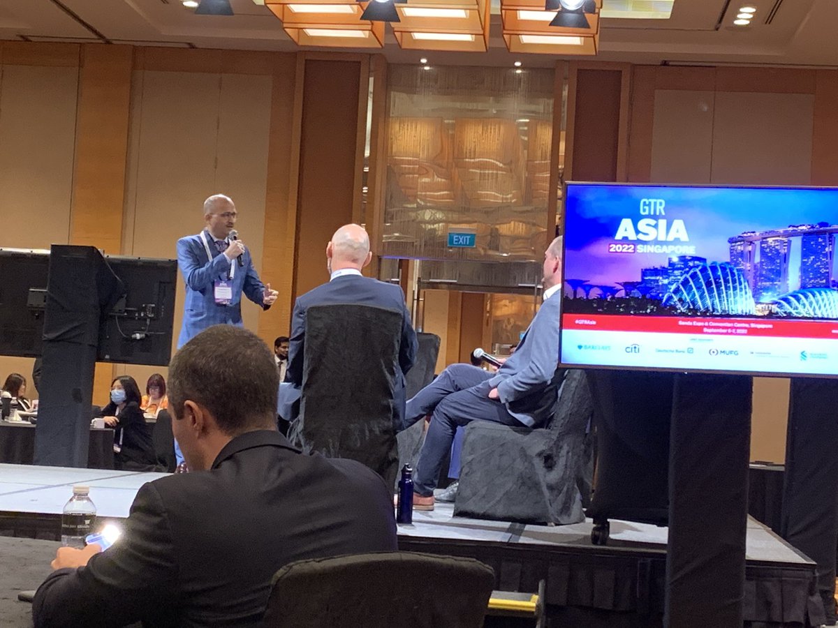 Inventory management is topic.How do we manage risk in the long tail?For us and our suppliers?Not getting back to pre-COVID levels in terms of global supply chain index.Toughest for SMEs.Just a few Qs &amp; thoughts from this interesting panel at #GTRAsia <a href="/actupdate/">ACT Update</a>