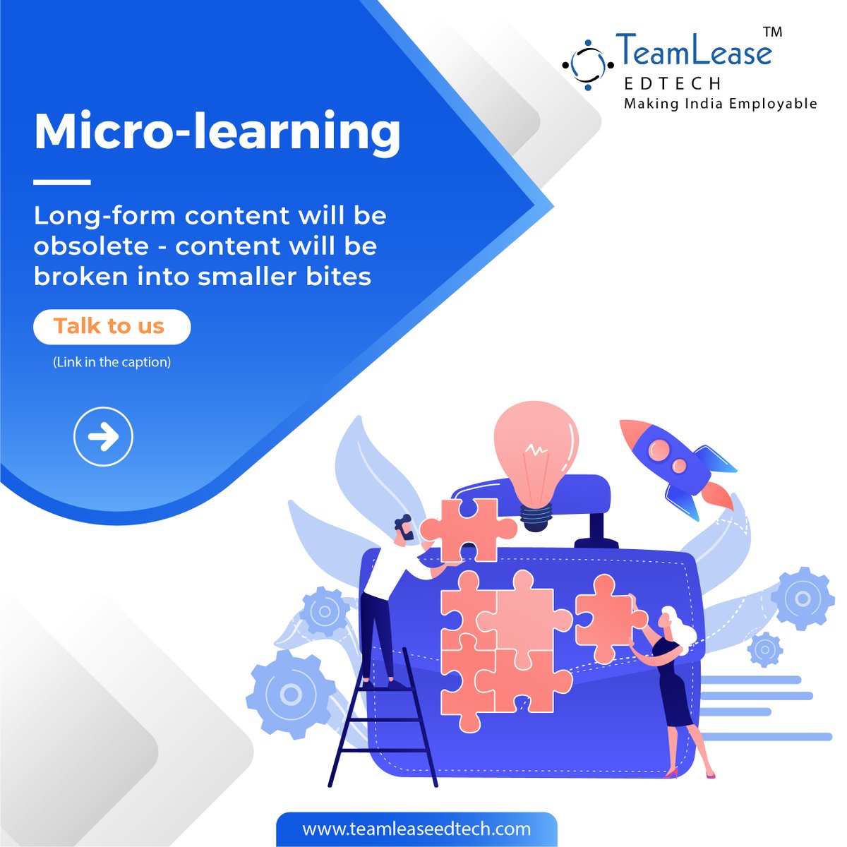 LearningEls's tweet photo. Have you ever wondered what a futuristic L&amp;D looks like? Read our latest blog to know: https://t.co/CzhWcfLB0L

#MakingIndiaEmployable #TeamLeaseEdtech #futureofwork #corporateleadership #development #culture  #leadershipcoaching #leadershipmatters #growthjourney #leader #people https://t.co/clrPRSMFyO