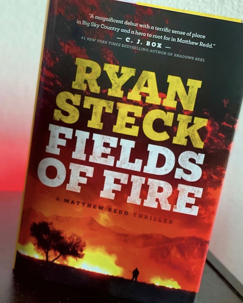 RyanSteckAuthor's tweet photo. It’s finally here. Fields of Fire, my debut thriller … NOW AVAILABLE IN BOOKSTORES! 

(Also in eBook &amp; audiobook) 

Get it here or anywhere else books are sold: https://t.co/uorp2nVwnP https://t.co/nu4zm55fzt