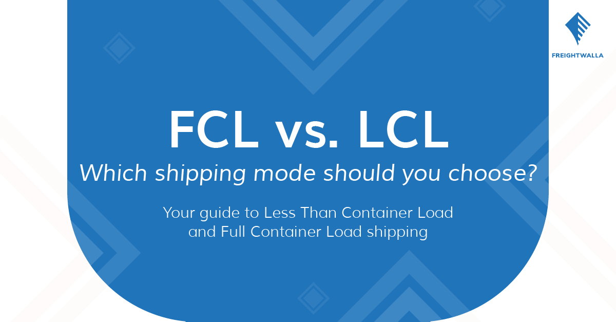 freightwalla's tweet photo. Finding the right mode of shipment that fits your requirements needs to be determined accurately to avoid unnecessary cost escalations & to save on time. Here’s a guide to help you determine the better option FCL & LCL.
#fcl #lcl #freightwalla #freight #shipping #shipment https://t.co/f6NCvOL687