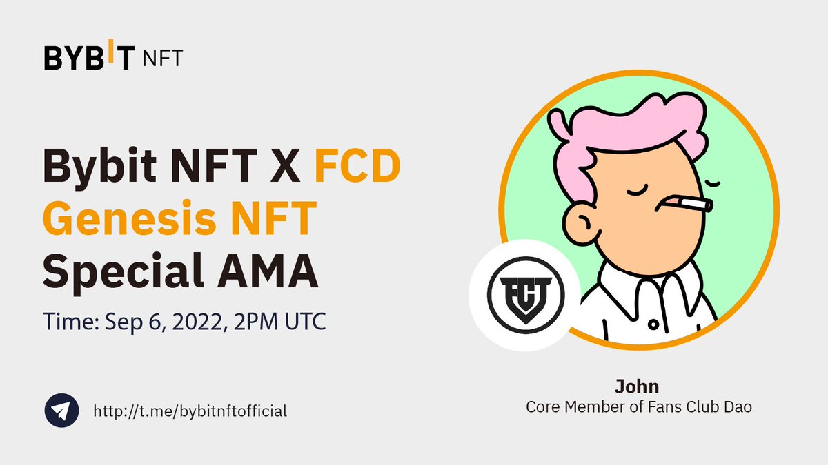 ⚽️Are you going to watch #WorldCup2022? Are you curious about how to Fan-To-Earn? 

😍Join our AMA with @fcdweb3 to learn their concept and #NFTs! 

📌Venue: t.me/bybitnftoffici… 

🤑RT and tag 3 friends, ask questions to FCD and fill in the form: bit.ly/3er4QX5