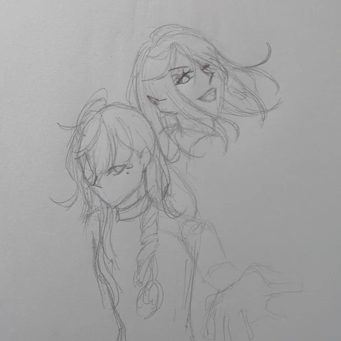 ブラッティ・グルービー描きた過ぎて昼休みに落描きする女。消しゴムほしかった。 