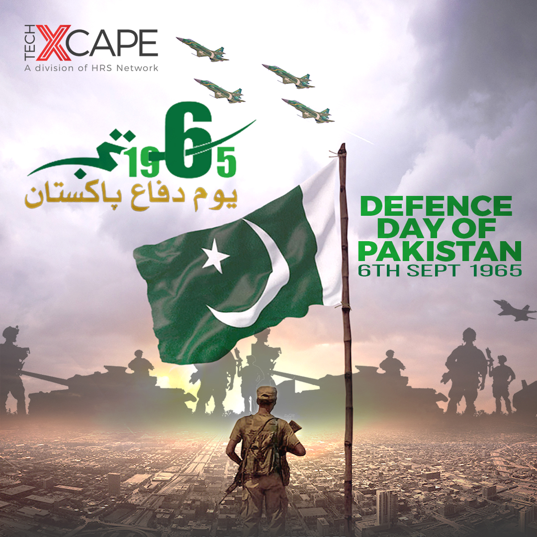 TechXcape's tweet photo. Happy Defence Day! 
A big salute to our soldiers for their endless services to our nation!
#techxcape #DefenceDay #defencedaypakistan #defenceforces #Pakistan #defenceday22 https://t.co/3WXUVwRKLn