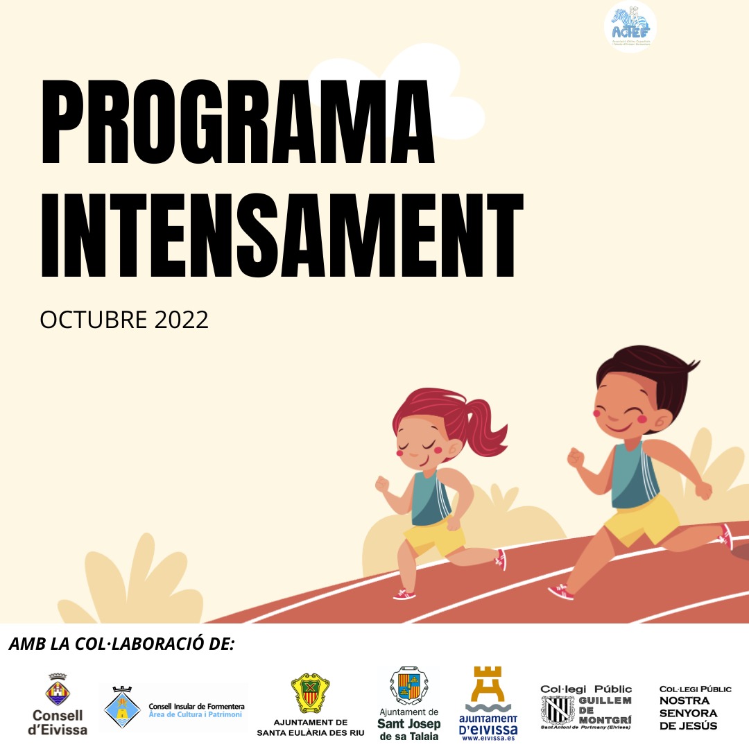 actef_eivissa's tweet photo. PROGRAMA INTENSAMENT OCTUBRE 2022
Per fi podem comunicar que tenim el nostre programa INTENSAMENT i ha sortit a la llum per a tots i totes els nostres socis i sòcies.
Estem molt feliços i amb moltes ganes de començar amb tots
#actef #arribaeltalento #aacc #altascapacidades https://t.co/pewQbejHht