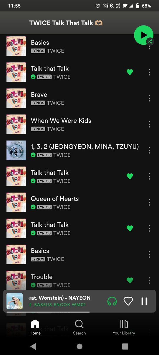 metalheadonce's tweet photo. Joining this new streaming party! Finally they include my love 132 subunit in the playlist 😭
#TEAMCRYPTOGRAPHY
#BETWEEN1and2 #TalkThatTalk
#TWICE @JYPETWICE https://t.co/VcgnCD2wol