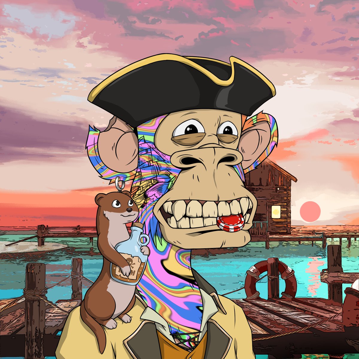 andydief's tweet photo. @BadApePirates @Resident_2302 @Resident_3337 looking forward to seeing my pirate crew in their Rum Drunken Mutant Form! https://t.co/WqBAVhFgft