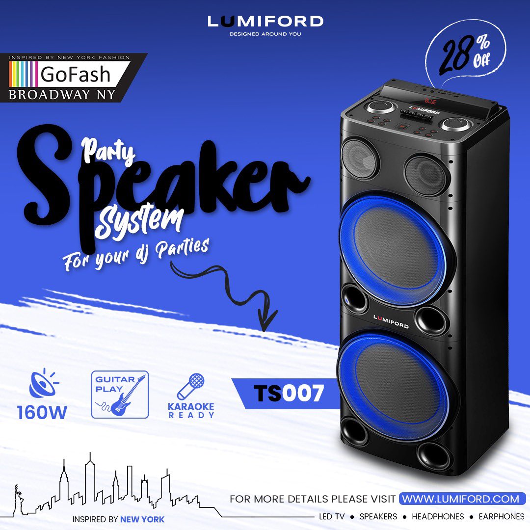 LumifordL's tweet photo. Experience the Powerful Music with #Lumiford #TS007 #TrolleySpeakers
#PartySpeakers #SuperBass #PartySound #Party #DJNight #DJ #Trolley #Audio #Music #Bass #HiFiBass #InspiredByNewYork #designedaroundyou
Get 28% off Available at & https://t.co/oxC5CUpiat 🔗 https://t.co/hZoPv0fm4e