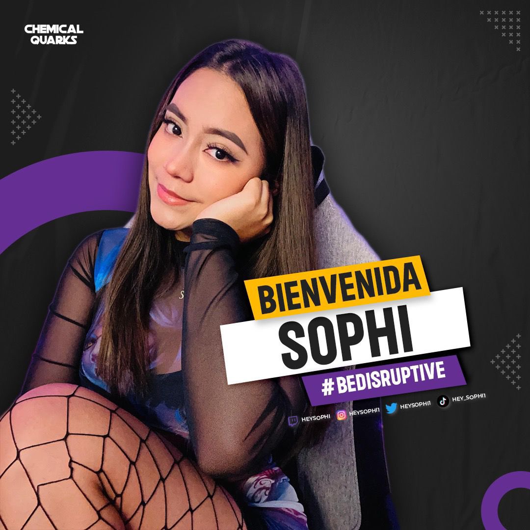 ChemicalQuarks's tweet photo. ¡Contentísimos estamos de anunciar que la bella @HeySophi1 se une nuestra gran familia! 💛💜 ¡Bienvenida al equipo Sophi! #CQ
Corran a darle la más cálida bienvenida siguiendo su contenido a través de sus redes sociales.
#BeDistuptive #FamiliaQuarks https://t.co/rYwquSj3lS