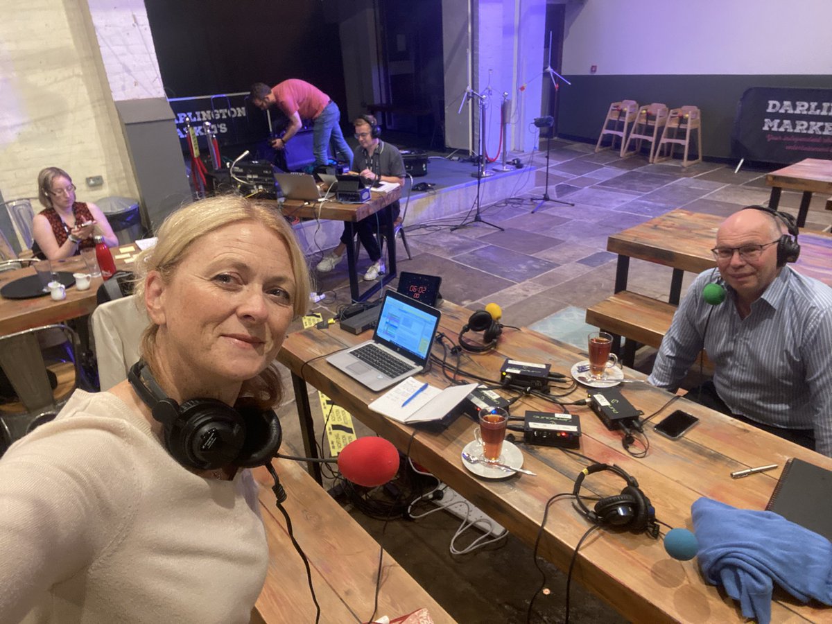 rachelburden's tweet photo. Morning from #Darlington market - an area which experienced a blue tsunami of Conservative election wins over the last few years. @rickedwards1 is at Downing St. We’ll get reaction to Prime Minister Truss and ask - what can she do to win you over? @bbc5live @BBCSounds https://t.co/WWUsA6laoo