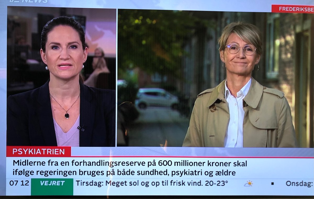 Når politikerne i dag forhandler #10årsplan for #psykiatrien, håber jeg, at de får drøftet det akutte behov for finansiering. Jeg håber, at de prioriterer forskningsbaserede indsatser og starter med børn og unge. Det talte jeg med @tv2newsdk om her til morgen. #dksund #dkpol