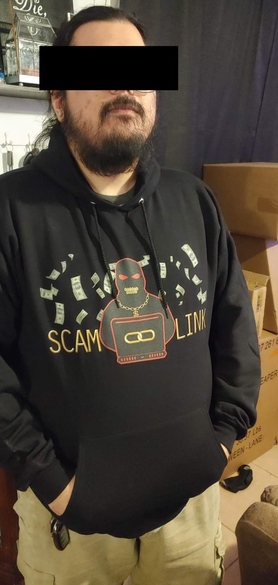 scam_link's tweet photo. Shoutout to the scam-team! Here's one of the boys in fresh scam-link garments.

Check us out!
https://t.co/mpz7wJDgTa
https://t.co/zt66BawFxF
#scamlink https://t.co/0yIcfj20gt