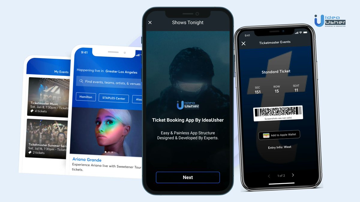 IdeaUsher's tweet image. #eventbookingapp #ticketmaster #onlinetickets #appdevelopment #Ondemandapp #ticketmasterapp #ticketmasterclone #ideausher