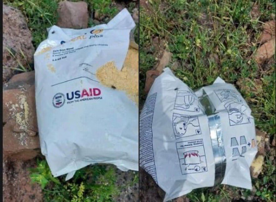 OptimismFits's tweet photo. #TPLF is snatching aid from the starving Tigrayans to feed its ethnic militia and fund its campaign of destruction and carnage against innocent #Afar and #Amhara people. @USAID Failing to call out and #CondemnTPLF is an appalling betrayal of humanity. #SayNoMore #DisarmTPLF https://t.co/zUvPFOhhCx