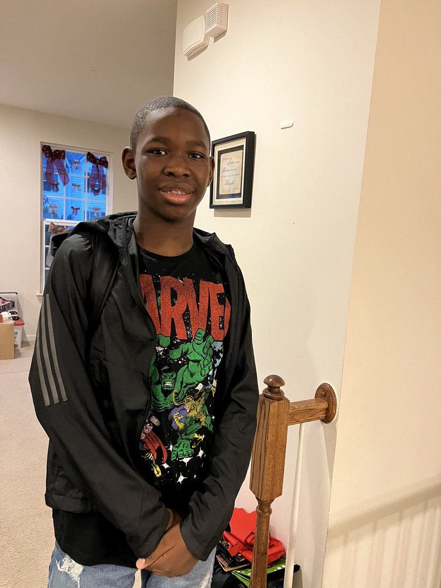 MsElle48's tweet photo. @AlexHolleyFOX29  @MikeFOX29 Corey Williamson Jr. 1st day of middle school in Middletown, DE https://t.co/osTCoTbPsm