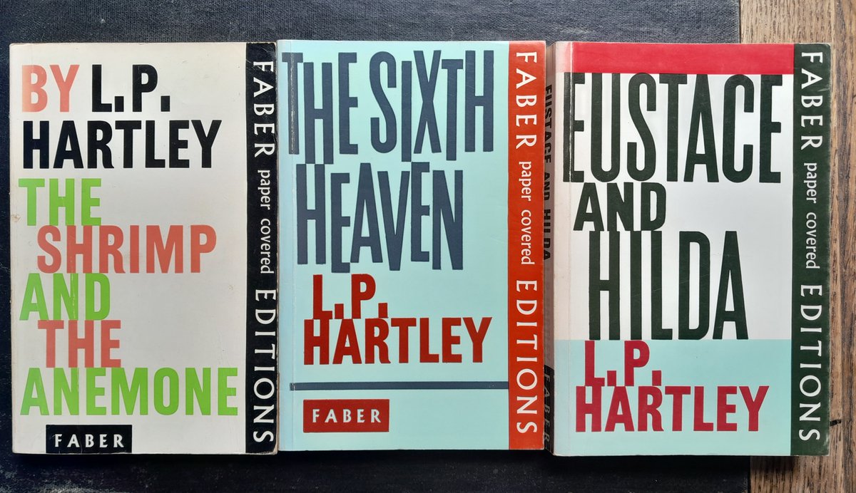 And remembering #LPHartley these rather funky Faber editions from the 1960s. Typical typefaces. #bookcoverlove