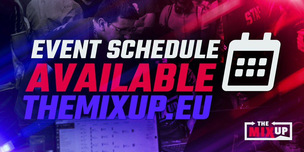 Full event schedule is now available! Please remember it is subject to minor changes until Emergency Registration ends.

🗓️ SCHEDULE: themixup.eu/schedule
🏆 REGISTRATION: themixup.eu