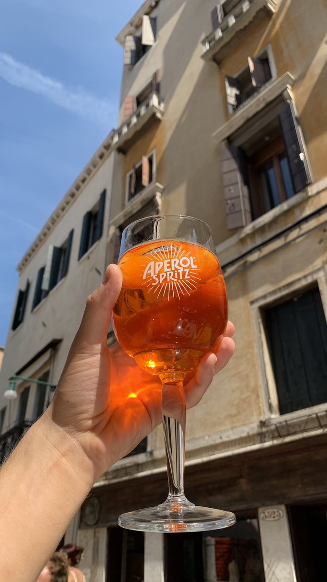 I’m now 80% Aperol. At €3.50 a glass, that’s reason enough to go visit! 🇮🇹