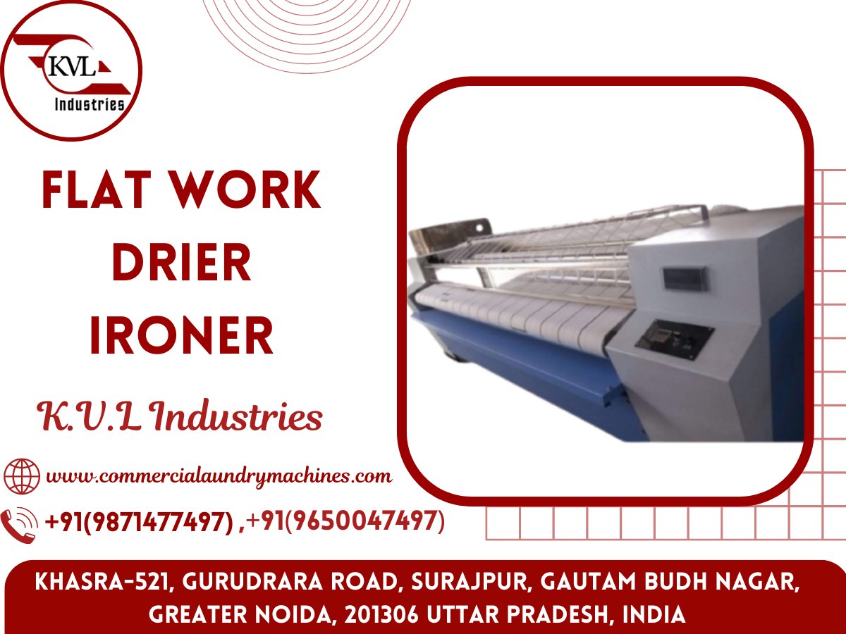 KVLIndustries1's tweet image. Our high-quality products are competitively priced. For a flat work dryer ironer, contact K.V.L Industries.
*
Contact details-: +91-9871477497, +91-9650047497
*
Website-: commercialaundrymachines.com
*
#threadsuckingmachine  #vaccumepressing #boiler #sideloading #washerextractor