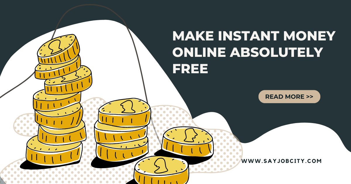 Make Instant Money Online Absolutely Free
sayjobcity.com/2022/09/make-i…
#MakeInstant #MoneyOnline #AbsolutelyFree #earnmoneyonline
