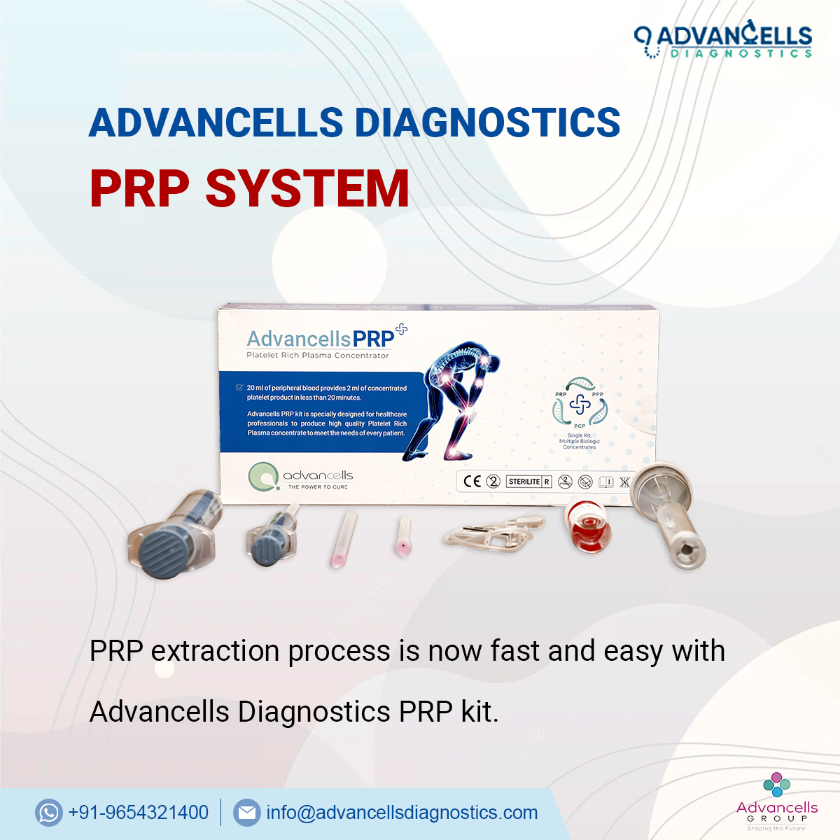 AdvancellDiagno's tweet photo. Advancells Diagnostics #PRPKit guarantees you easy and validated high-yield platelets isolation for #PRPtherapy.
Connect with us at info@advancellsdiagnostics.com to place an order.
#prpsystem #skincare #antiaging #hairloss #prp https://t.co/4V2zQBor6y