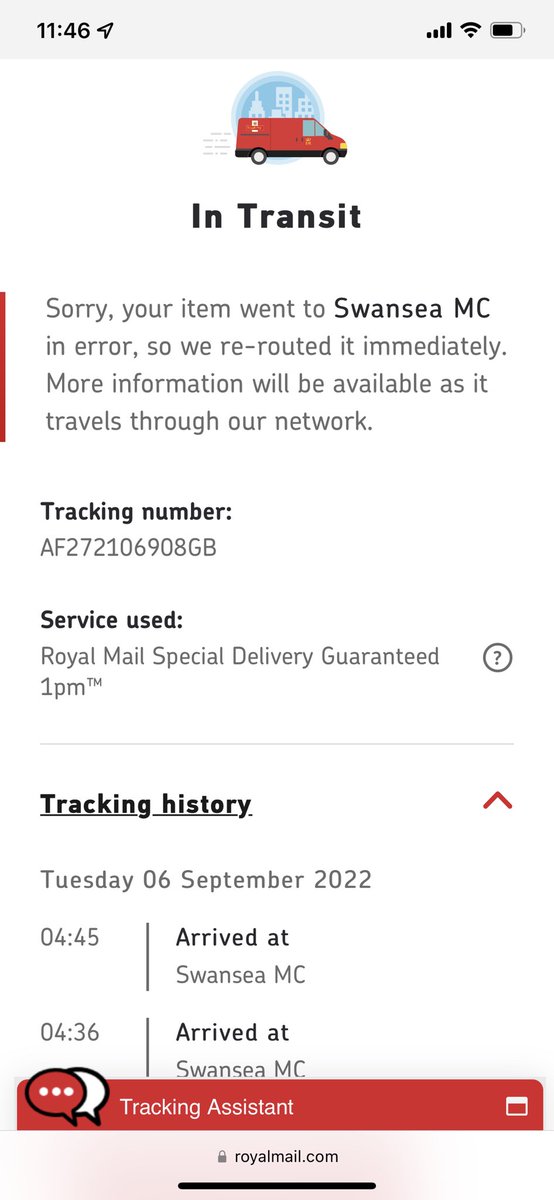 theeyesofsteele's tweet photo. @RoyalMailHelp It has nothing to do with the address , Royal Mail sent it to the wrong mail center. If I drive to a mail center will the give me the pacakage? https://t.co/GZM735xpoU