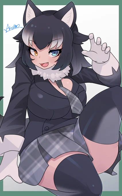 【100日チャレンジ】14日目 タイリクオオカミ(けものフレンズ) 
