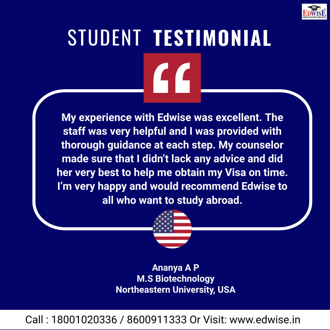EDWISE_INT's tweet photo. Another Happy Student!

What are you waiting for if you also want to study in the USA?

Receive the best guidance from our experienced counsellors.

#usa #studyinusa #northeasternuniversity #universities #studyabroad #abroad #education  #edwiseinternational #futurethroughedwise https://t.co/IEPt0XQI2L