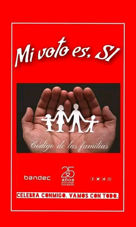 #códigosí por el #CódigoDeLasFamilias #TuVotoCuenta en #Referendo #CubaEsAmor