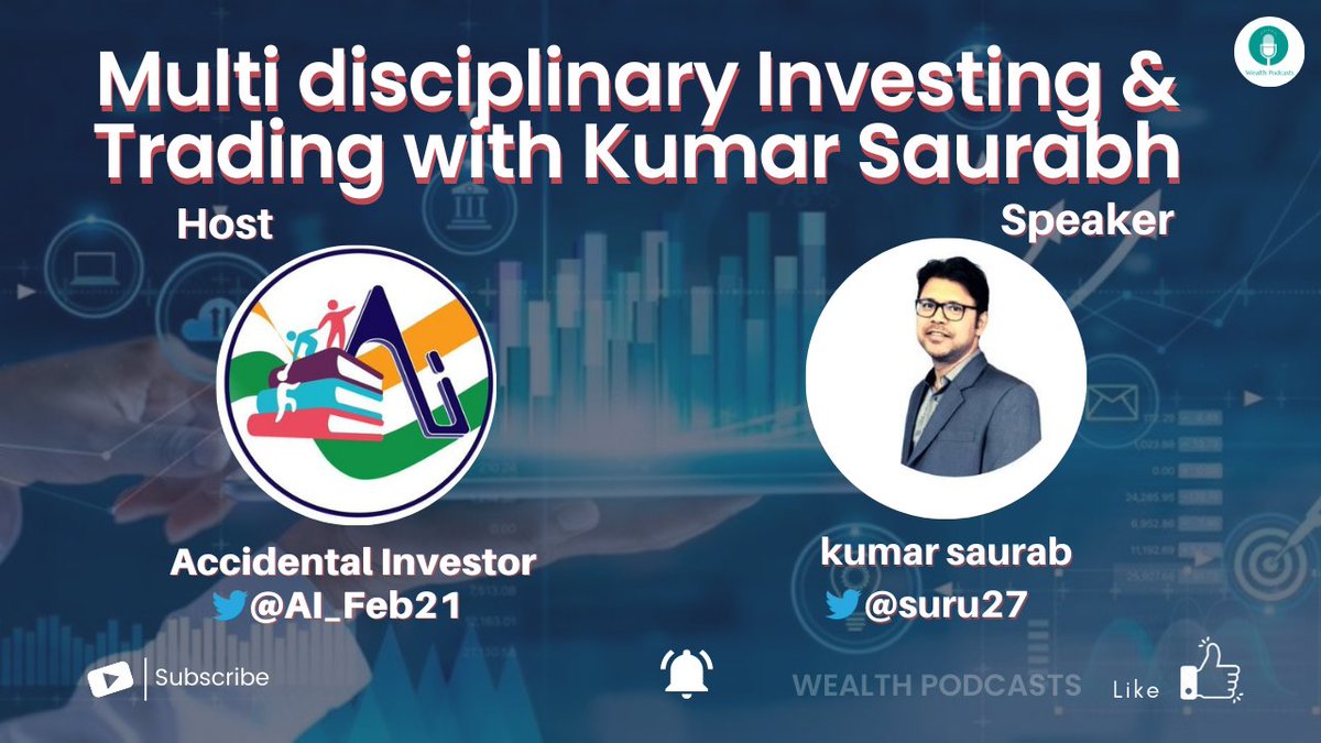 Wealth_Podcasts's tweet photo. Twitter space "Multi disciplinary Investing &amp; Trading with @suru27" hosted by @AI_Feb21 is live on YouTube now!

https://t.co/os34XTGiqm

#stocks #stocktalk #stockexperts #stockmarket #sharemarket #investing #trading #money #wealthpodcasts https://t.co/Jv7WFCiDXF