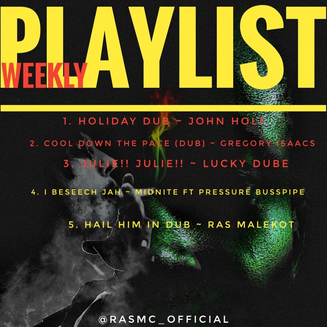 RasMc_Official's tweet photo. Tuesday's #Splifftones 
1. John Holt
2. Gregory Isaacs
3. Lucky Dube
4. MidNite ft Pressure Busspipe 
5. Ras Malekot
#Splifftones
#IAMusick 
#Uganjamaica 🇺🇬🍁🇯🇲 https://t.co/H5yCUcoxjF