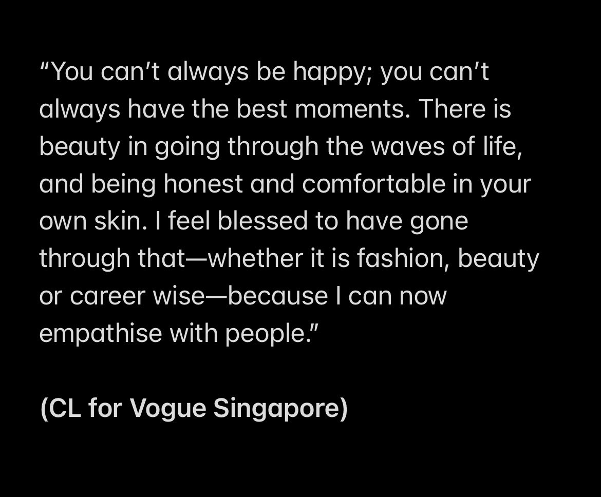 forchaerinnie's tweet photo. She wouldn’t change anything

#CL #씨엘  @chaelinCL https://t.co/MonK2AbJkF