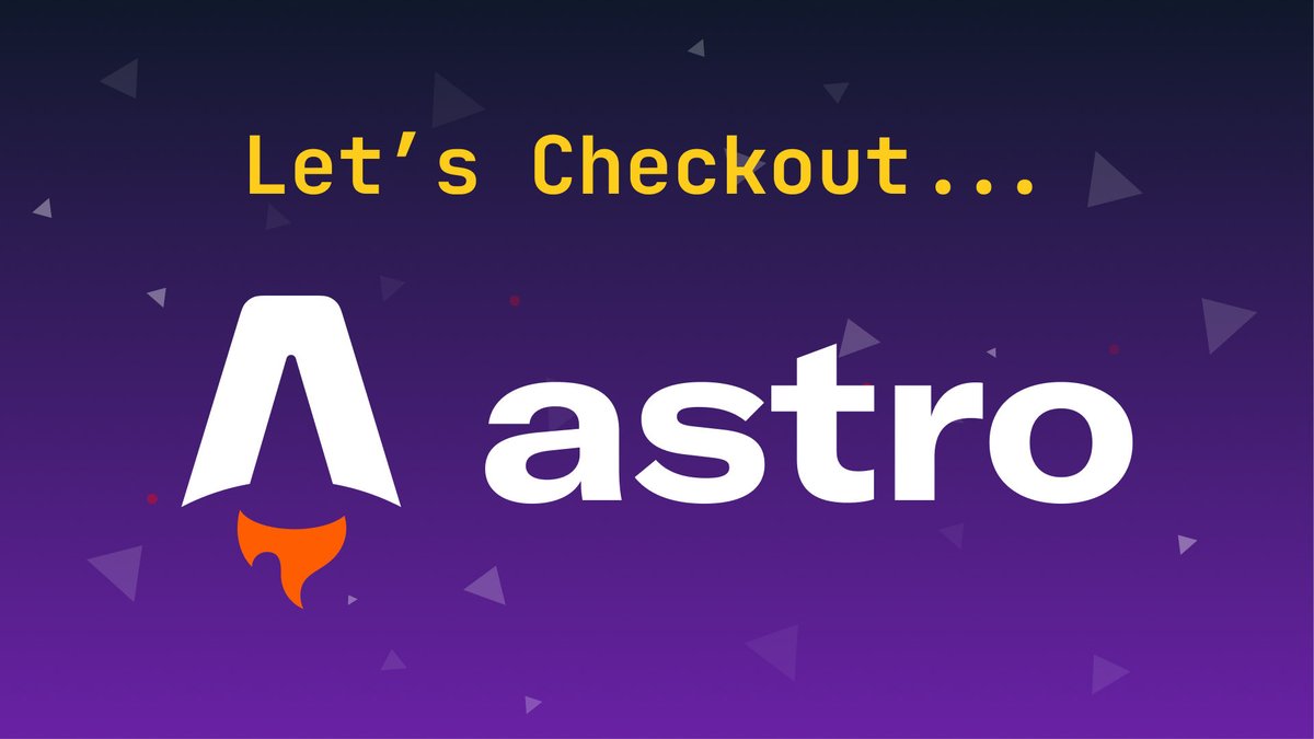 In this video we are going to checkout #Astro - all-in-one web framework for building fast, content-focused websites.

#astro #astrobuild #javascript #video #tutorial #free

youtube.com/watch?v=m08eXK…