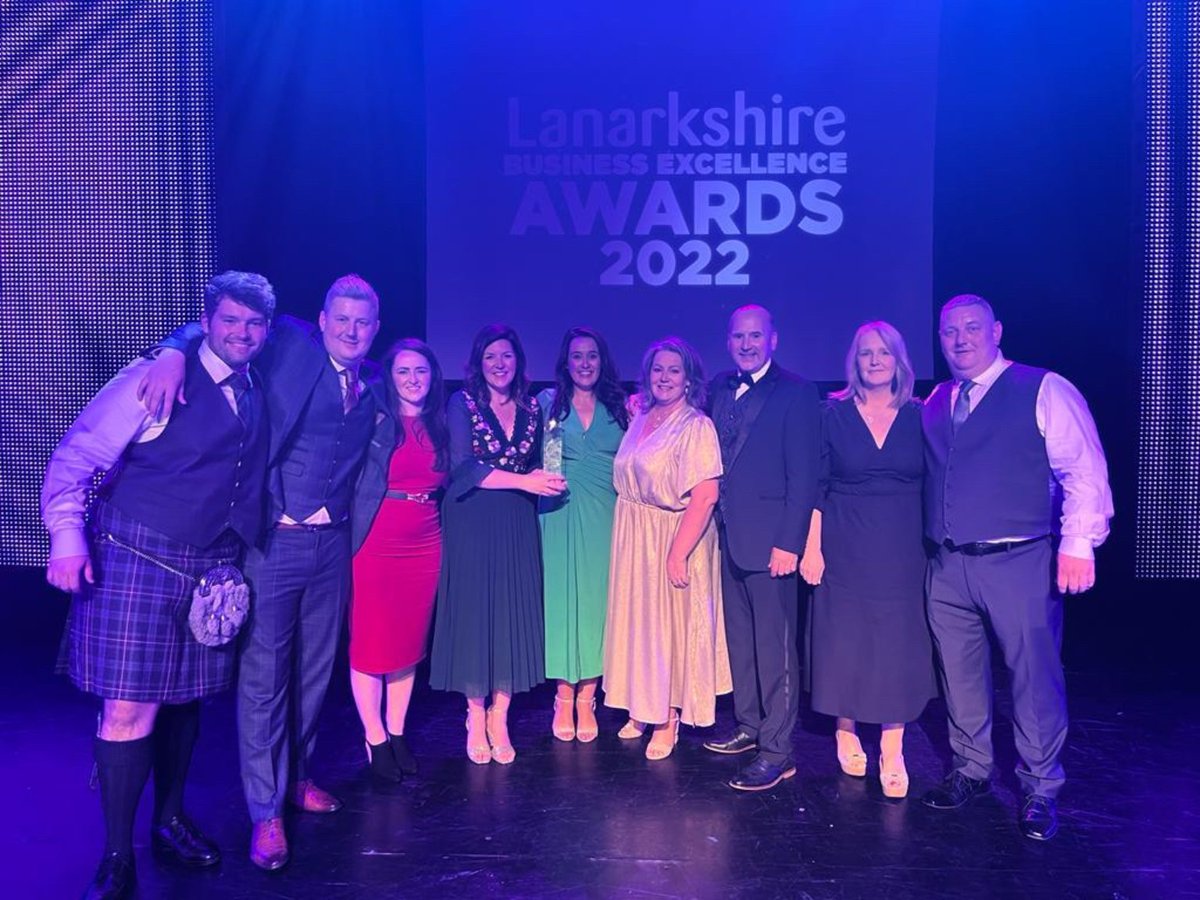 LogosLogistics's tweet photo. On Friday, we attended the Lanarkshire Business Excellence Awards 2022 and were absolutely delighted to win Lanarkshire's Employer of the Year Award!!!

Thank you to North &amp; South Lanarkshire Council for hosting such a wonderful event.

#employeroftheyear #LBEA22 #logoslogistics https://t.co/CnyQAClEEj
