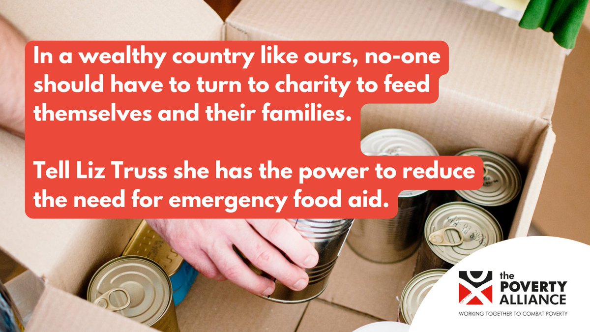 😔 It is unjust that people rely on charity to feed themselves and their families.

✍ If you're part of an organisation delivering food aid, <a href="/IFAN_UK/">IFAN</a>, @TrussellTrust, and <a href="/Feeding_Britain/">Feeding Britain</a> are asking you to sign this letter to <a href="/trussliz/">Liz Truss</a>. 

🙏 Please share!